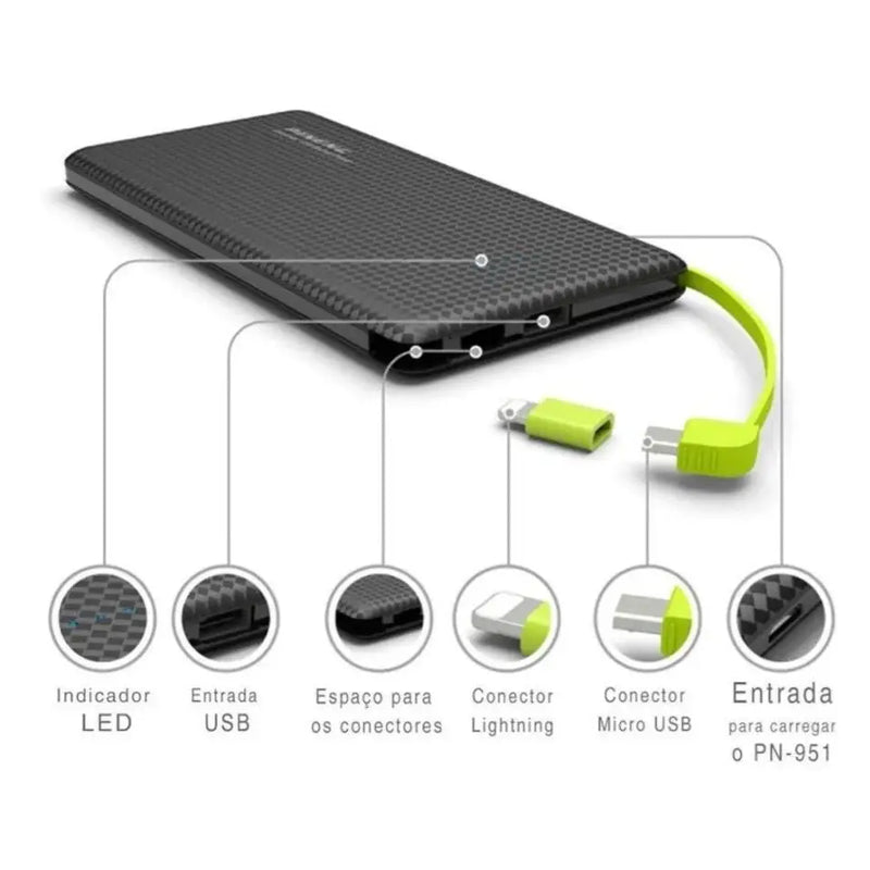 Carregador Portátil 10.000 mAh