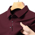 Camisa polo casual, manga longa